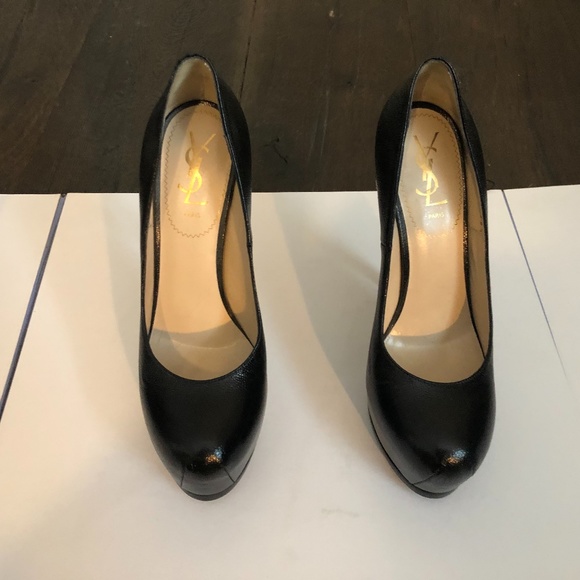 YSL 381/2 Pump Heels Black Leather never worn - Picture 1 of 8